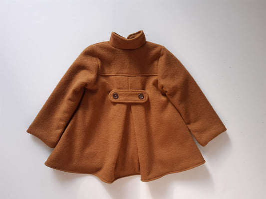 Charlotte coat - caramel wool